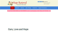 Desktop Screenshot of hoperestoredhs.org